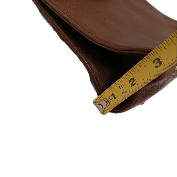 Vintage Cole Haan Long Rectangular Pebble Leather Satchel Bag 10x8 Quiet Luxury - Picture 16 of 16